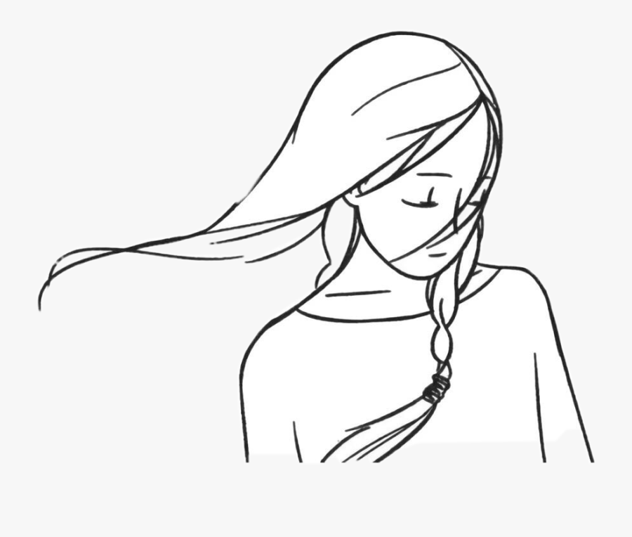 #girl#lonely#sad #freetoedit - Illustration, Transparent Clipart