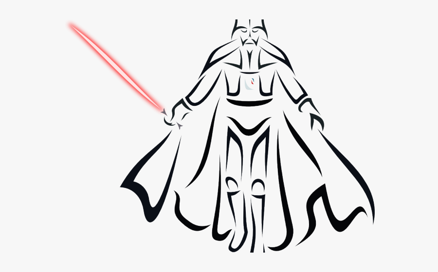 Darth Vader Clipart Hand - Drawing, Transparent Clipart
