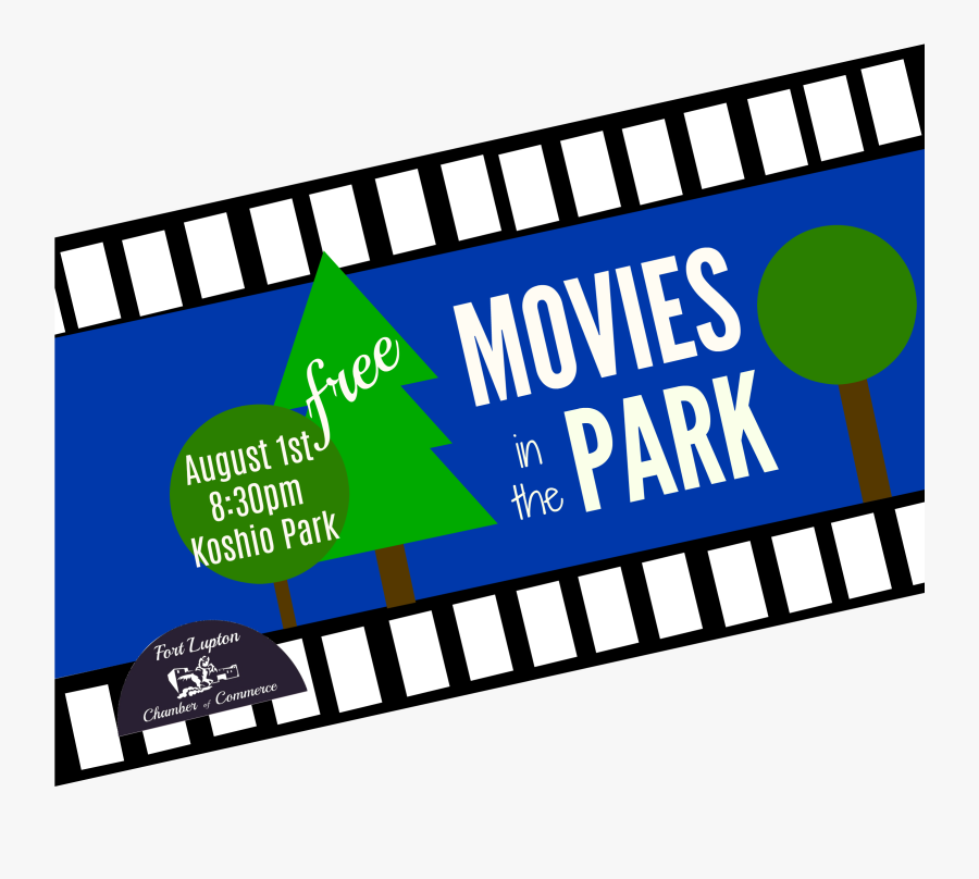 Movies In Park Free White Aug Clipart , Png Download - Cinema, Transparent Clipart