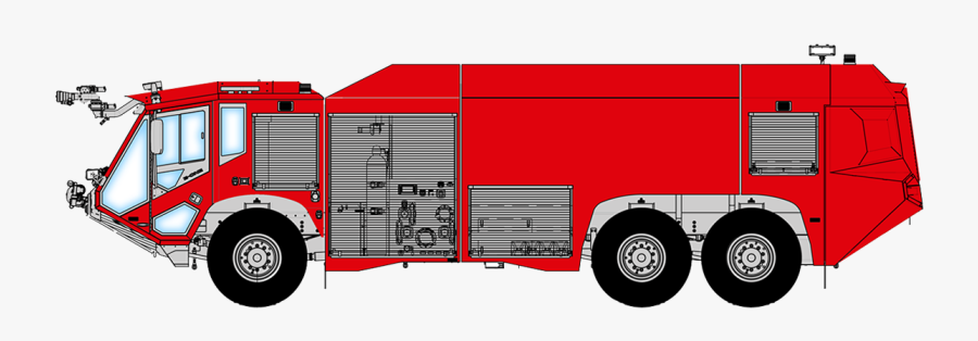 Firetruck Vector Airport, Transparent Clipart