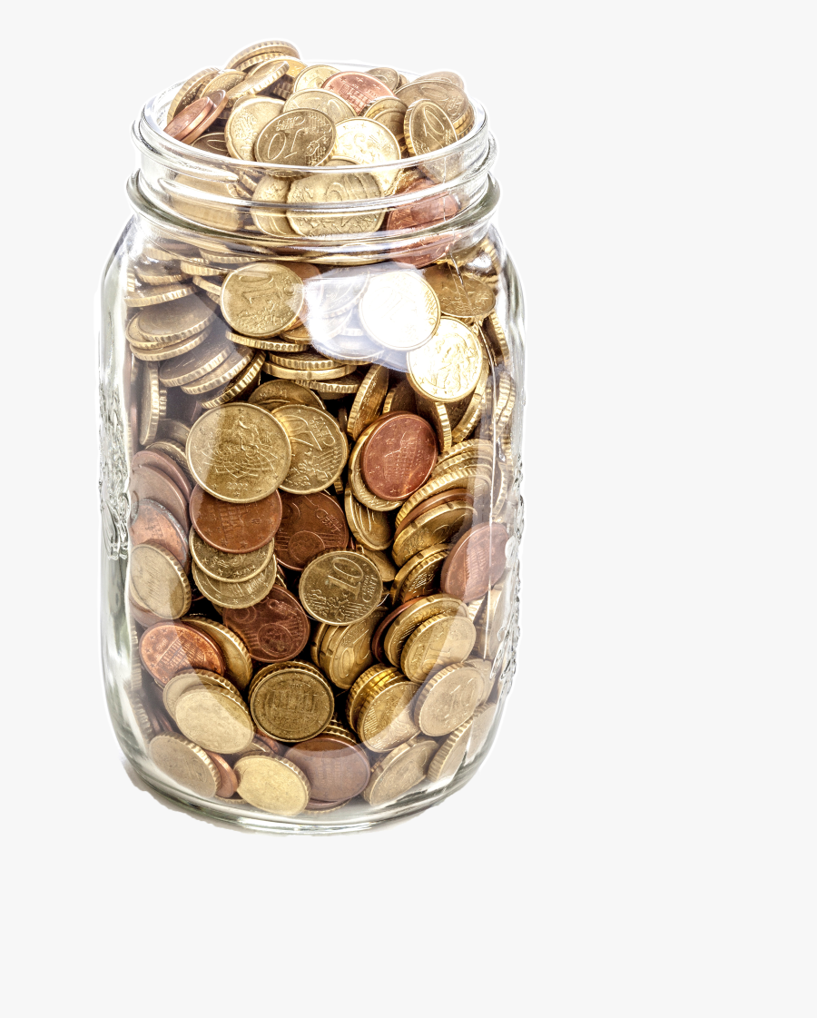Jar Of Coins Png, Transparent Clipart