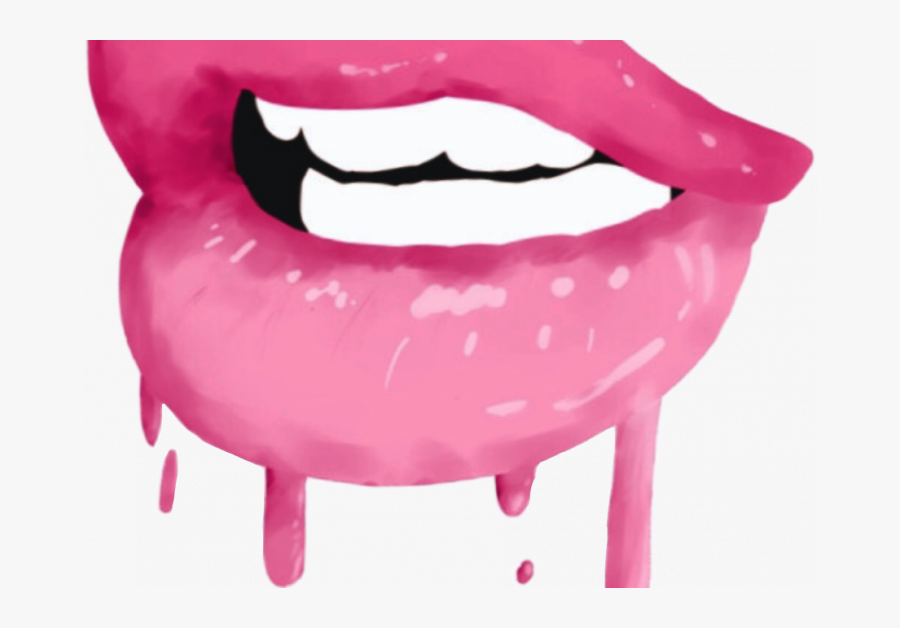 Lips Drip Png, Transparent Clipart