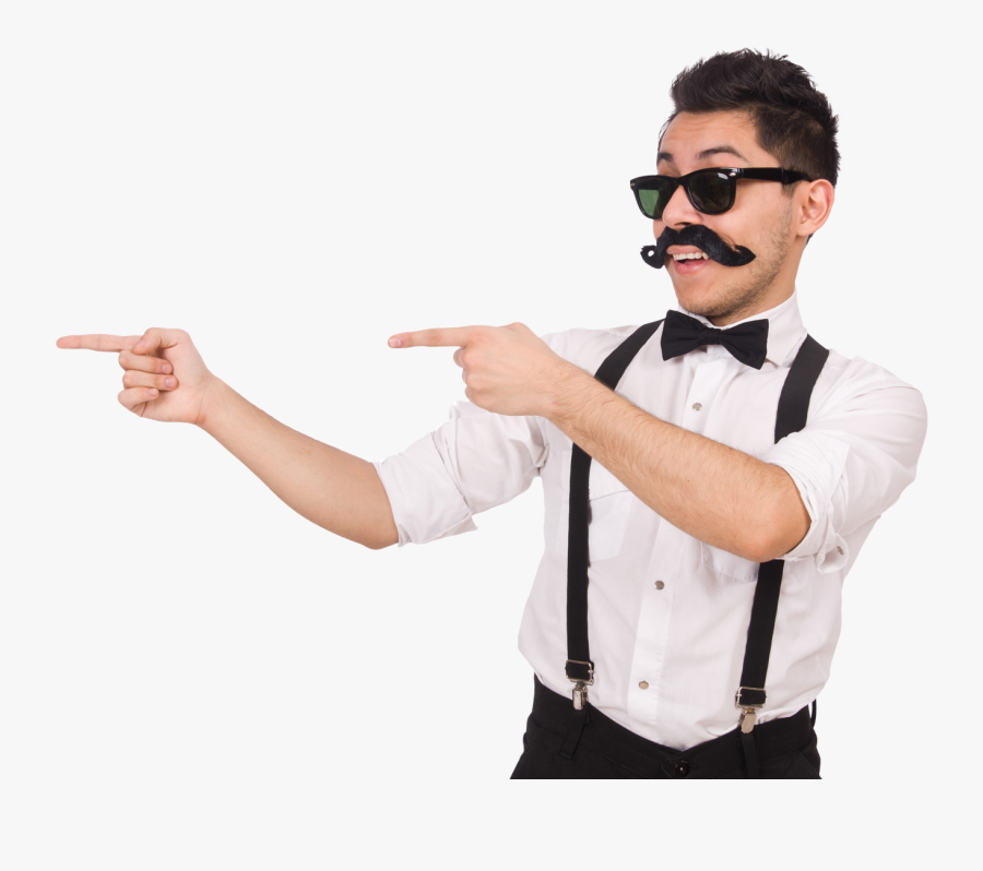 Guy Pointing Png - Funny Guy Pointing, Transparent Clipart