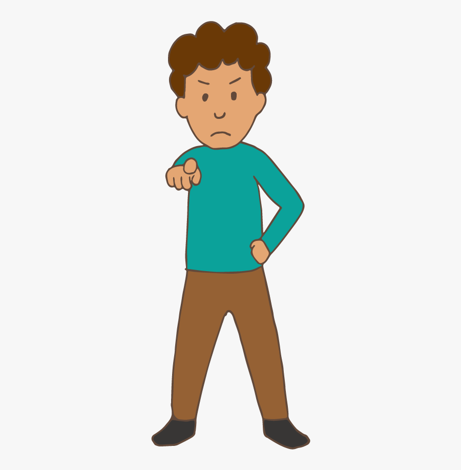 Pointing Clipart Standing - Person Pointing Clipart, Transparent Clipart