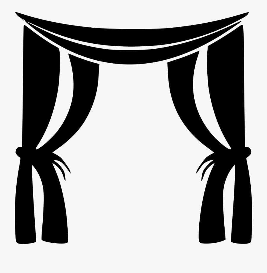 Curtain Free On Dumielauxepices - Black Curtain Vector Png, Transparent Clipart