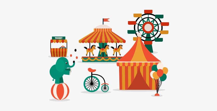 Circus Illustration Png, Transparent Clipart