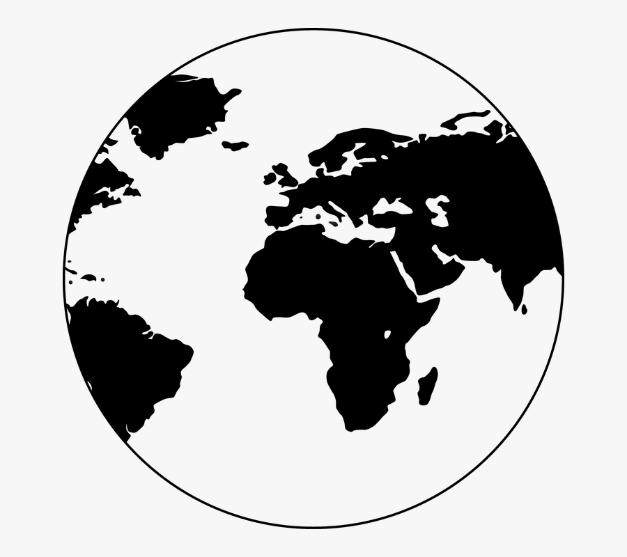 World Map Globe Vector Png, Transparent Clipart