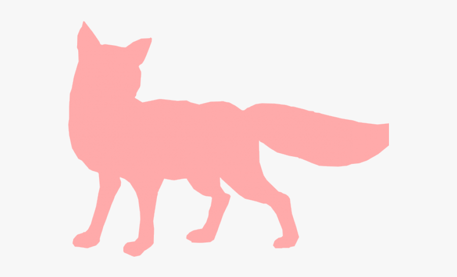 Pink Fox Cliparts - Black And White Fox Clip Art, Transparent Clipart