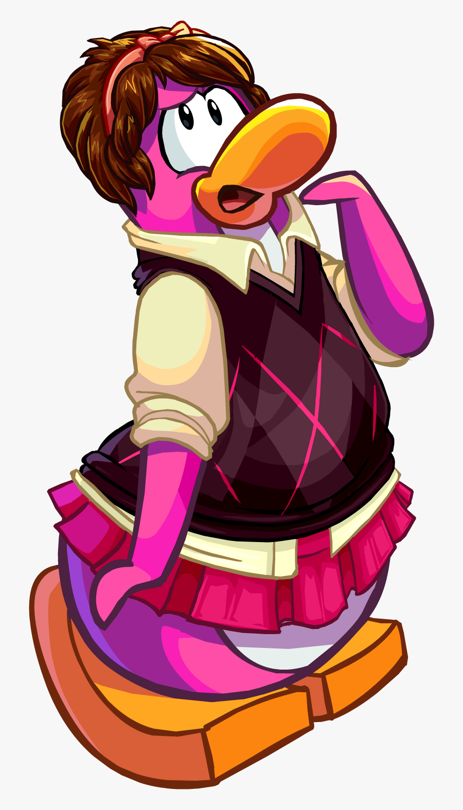 Cpt 465 Girl Penguin - Club Penguin Png Girl, Transparent Clipart