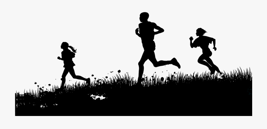 Transparent People Running Png - Silhouette People Running Png, Transparent Clipart