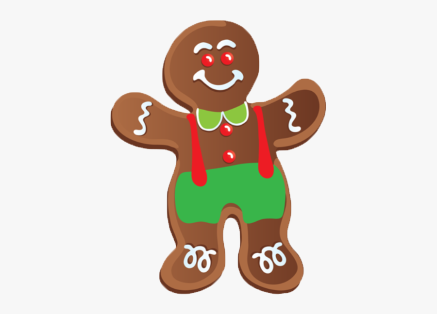 Gingerbread Man Clip Art, Transparent Clipart