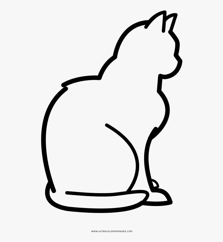 Cat Puss In Boots Drawing Coloring Book Kitten - Cat Silhouette Coloring Page, Transparent Clipart