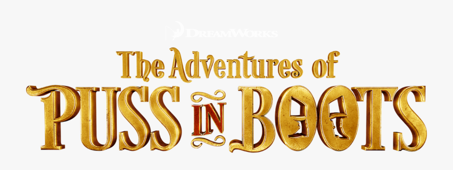 Adventures Of Puss In Boots Logo Png, Transparent Clipart