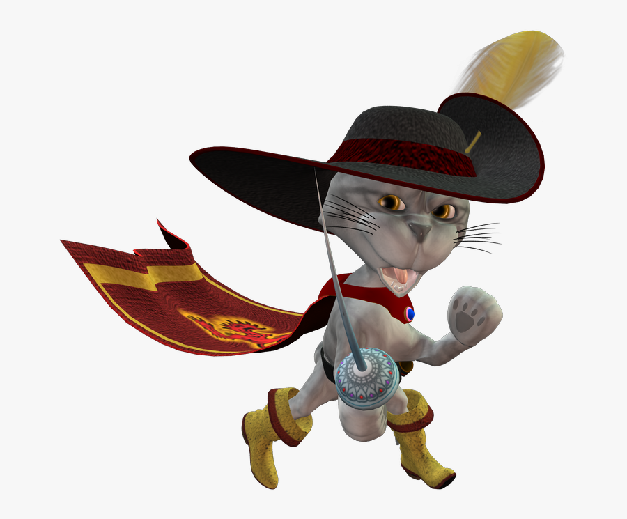 Puss N Boots - Cartoon, Transparent Clipart