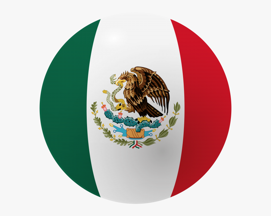 Mexico Round Flag - Round Mexico Flag Png, Transparent Clipart