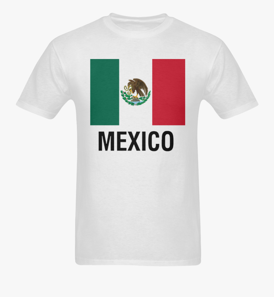 Mexican Flag Text Mexico Sunny Men"s T-shirt - Flag Of Mexico, Transparent Clipart