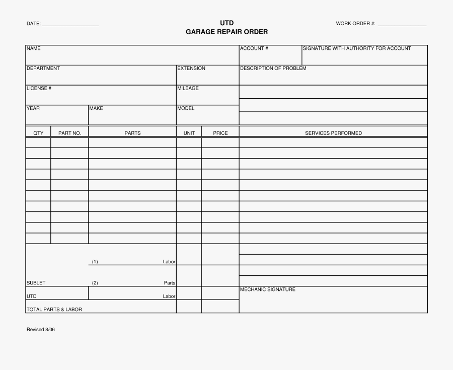 Auto Mechanic Clipart Black And White, Transparent Clipart