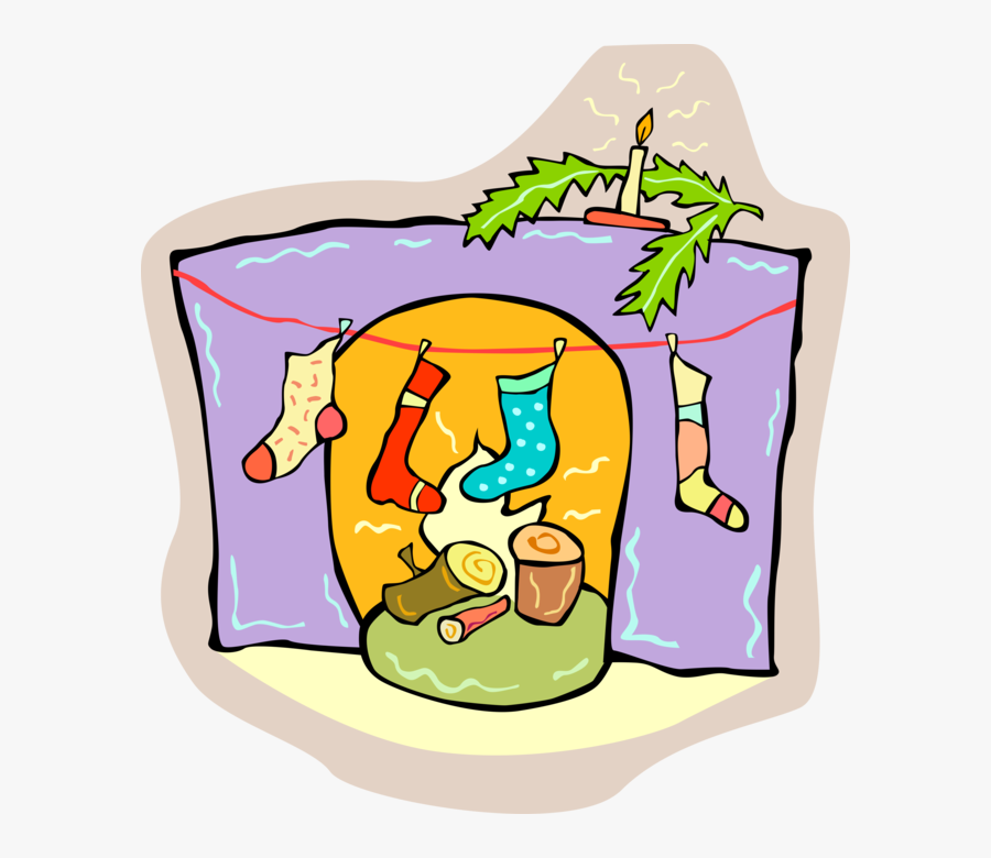 Vector Illustration Of Festive Season Christmas Stockings, Transparent Clipart