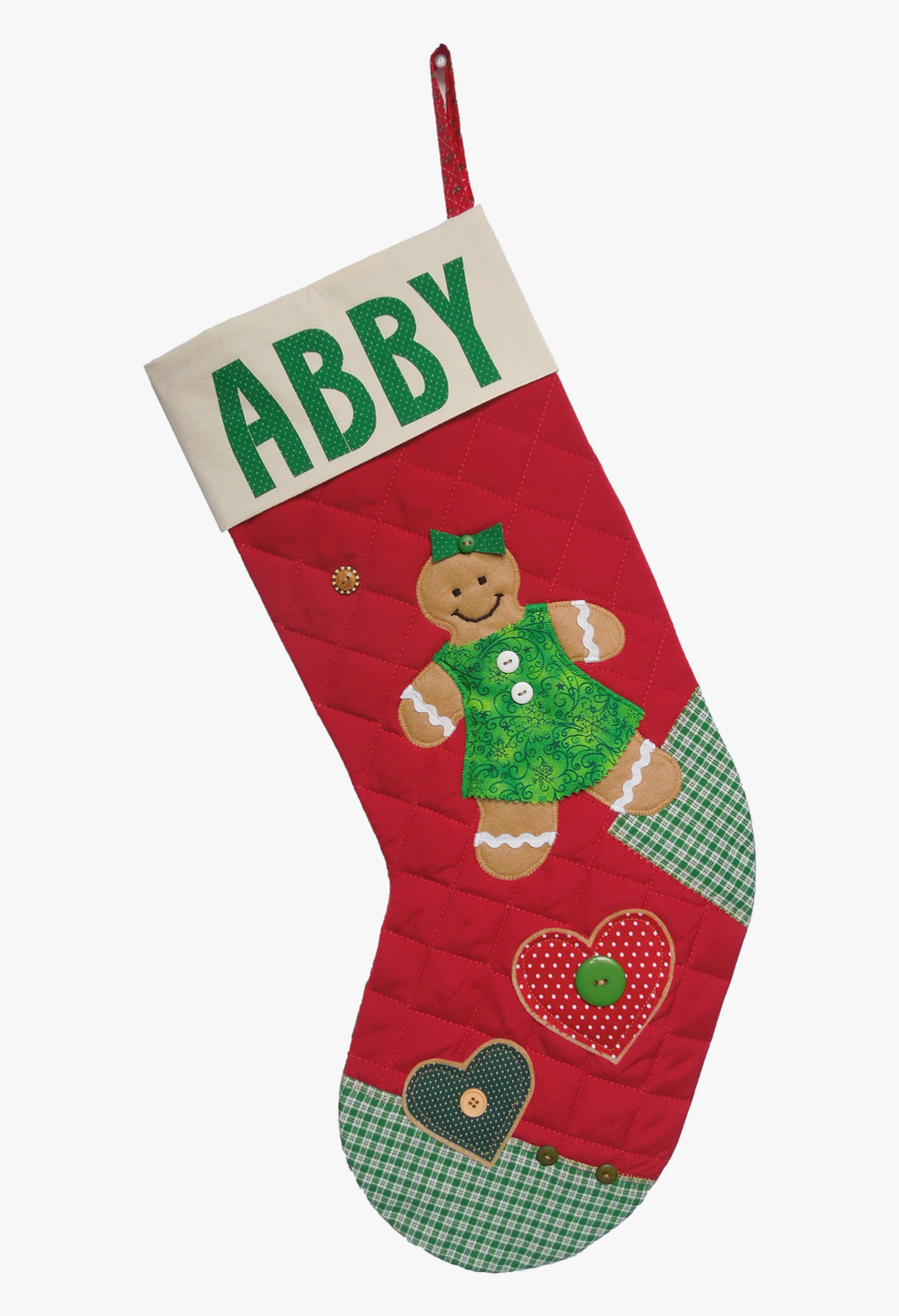 Transparent Gingerbread Girl Png - Christmas Stocking, Transparent Clipart