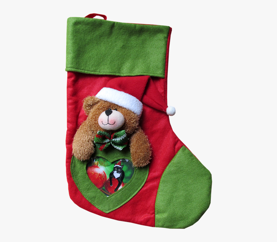 Stocking Real Christmas Transparent Png, Transparent Clipart