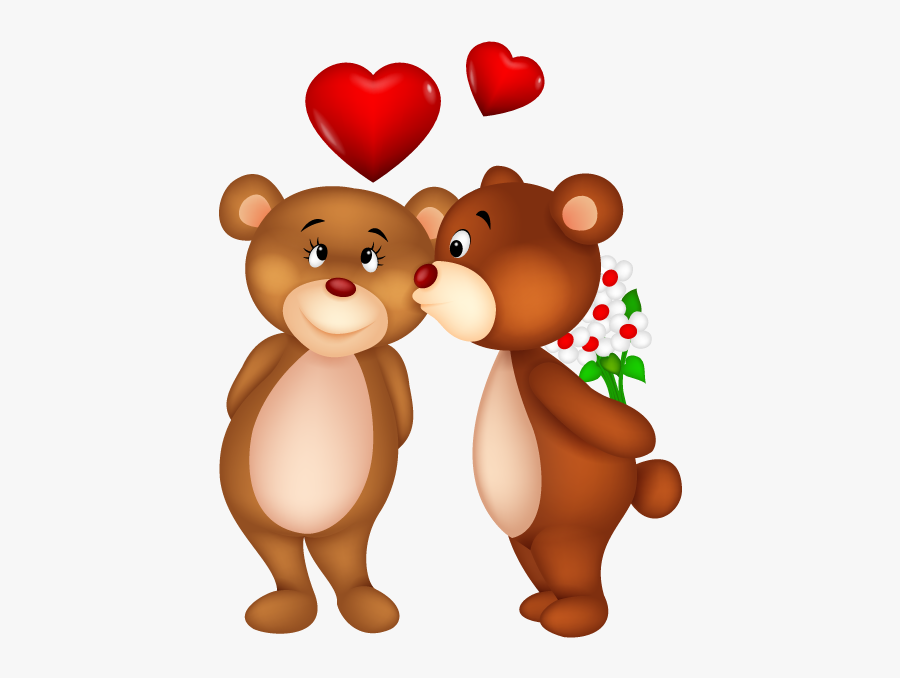 Kiss Bear, Transparent Clipart