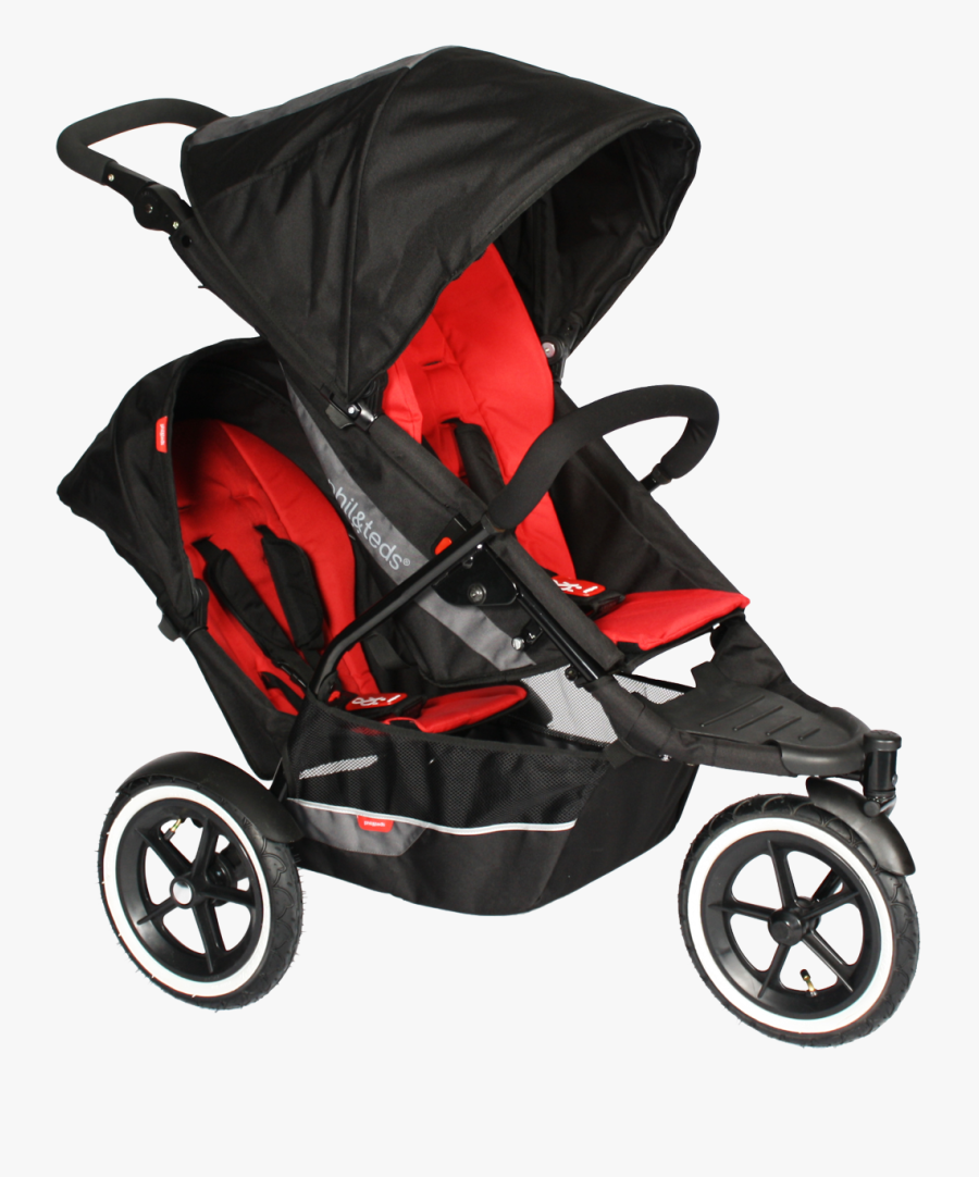 Pram Baby Images Free - Phil And Teds Explorer Double Buggy, Transparent Clipart