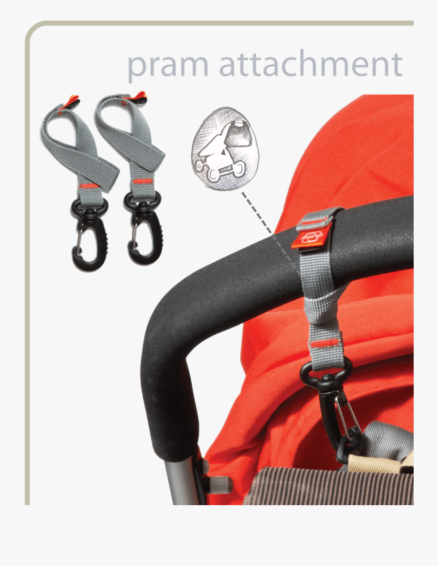 Clip Bag Pram - Pacapod Pram Attachment Clips, Transparent Clipart