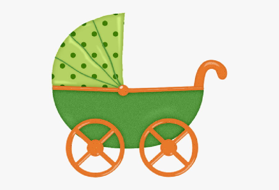 Cover Clip Pram - Baby Carriage Green Clipart, Transparent Clipart