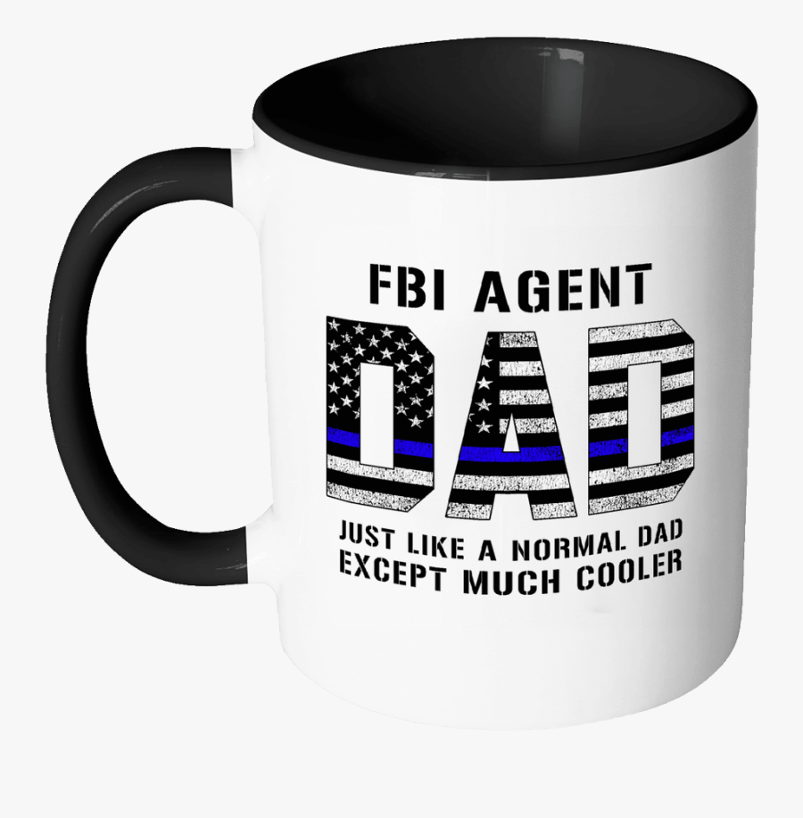Robustcreative-fbi Agent Dad Is Much Cooler Fathers - Beer Stein, Transparent Clipart