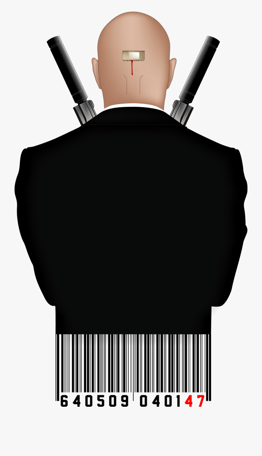 Transparent Secret Agent Clipart - Hitman Vector Art, Transparent Clipart