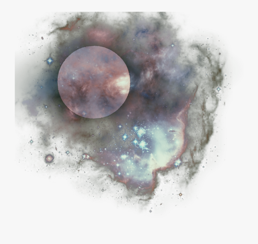 Mq Cloud Clouds Moon Fullmoon Heaven Galaxy - Circle, Transparent Clipart
