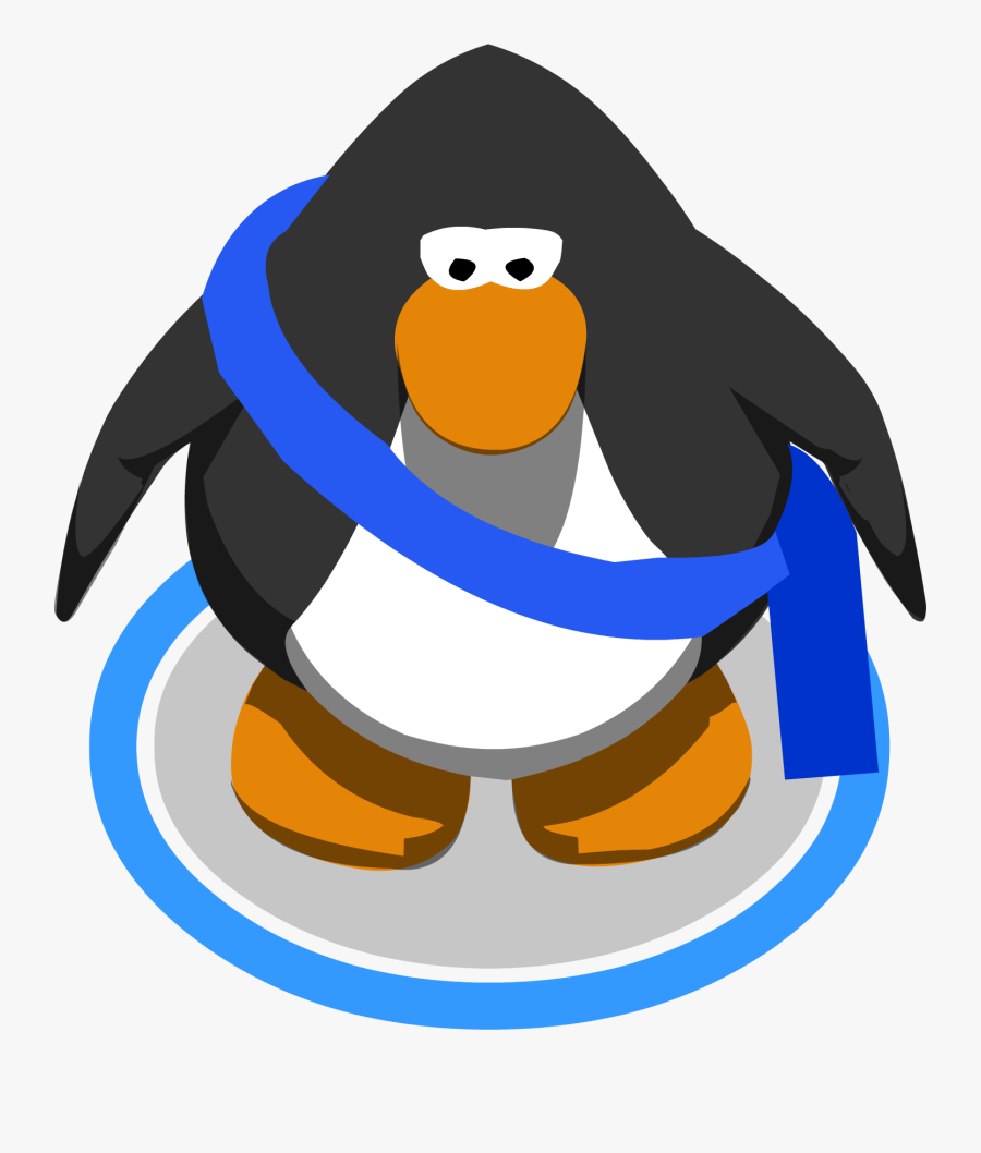 Blue Mail Bag In Game - Club Penguin Pumpkin Head, Transparent Clipart