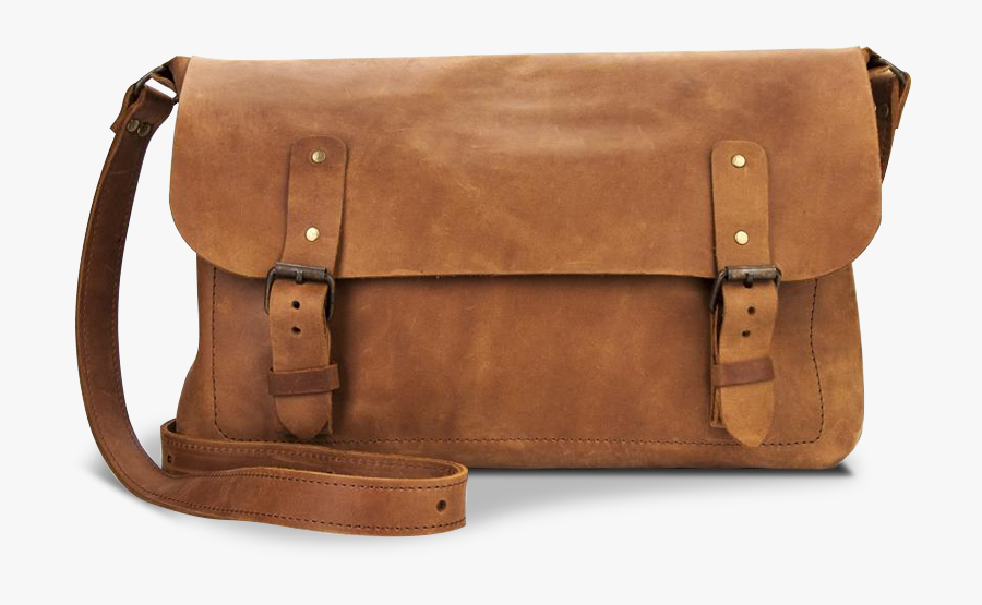 Brown Leather Bag Png Clipart - Messenger Bag, Transparent Clipart