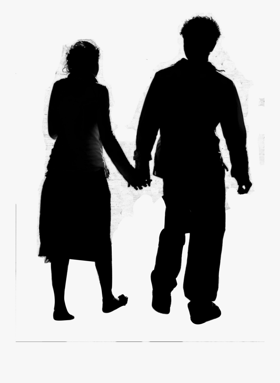 The Five Love Languages Holding Hands Friendship Breakup - People Silhouette Png, Transparent Clipart