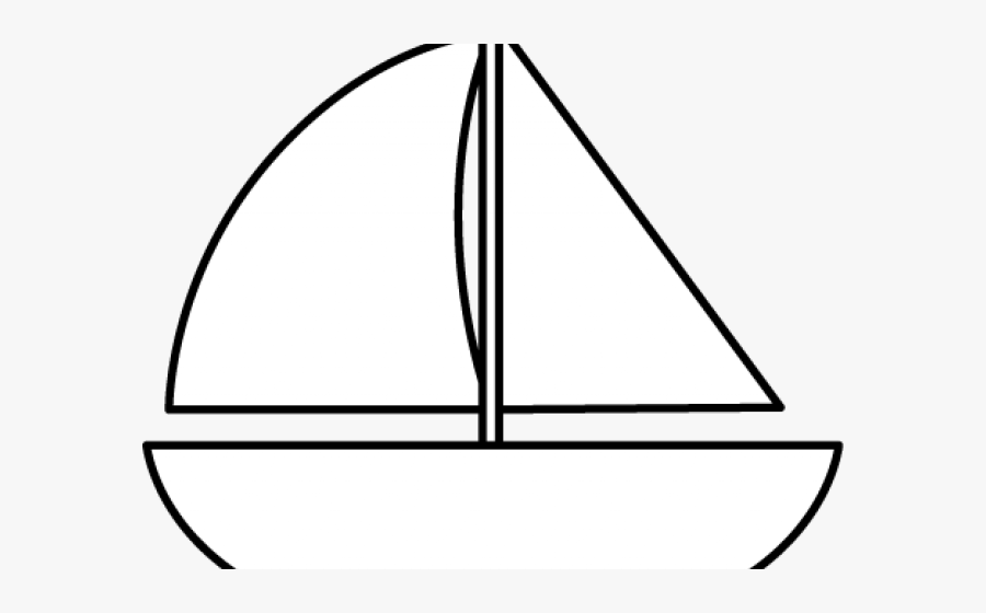 Sailboat Clipart Black And White - Circle, Transparent Clipart