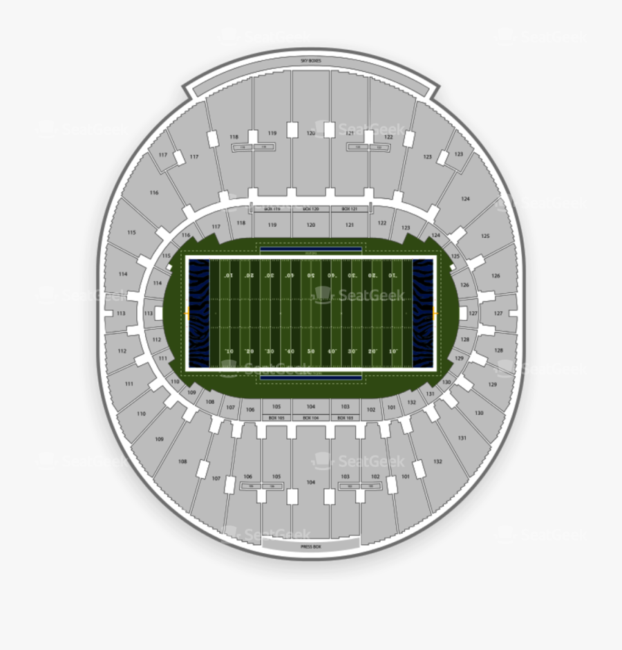 Crowd Clipart Stadium Seating - Tiaa Bank Field Seating Chart, Transparent Clipart