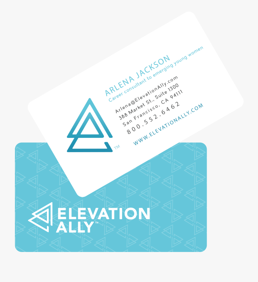 Clip Art Business Card Examples With Social Media - Graphic Design, Transparent Clipart