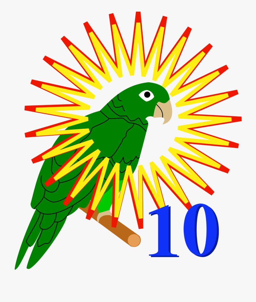Svg Clipart , Png Download - 10 Pistettä Ja Papukaijamerkki, Transparent Clipart