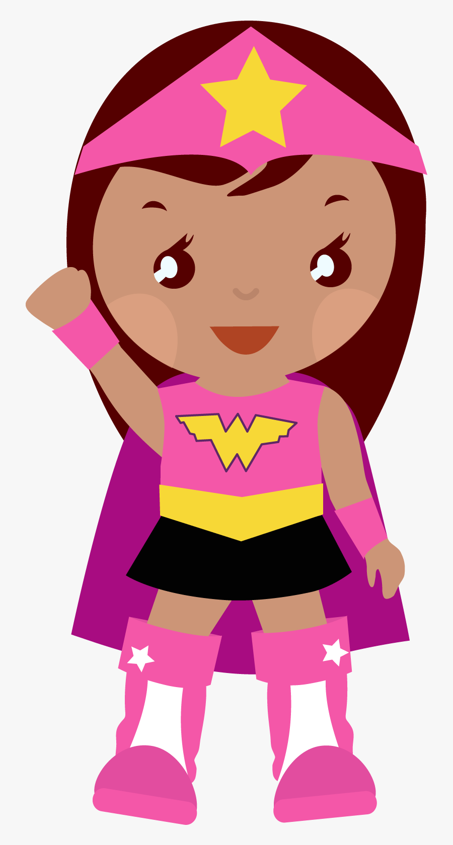Clipart Girl Mechanic - Superheroes Girls Clip Art, Transparent Clipart