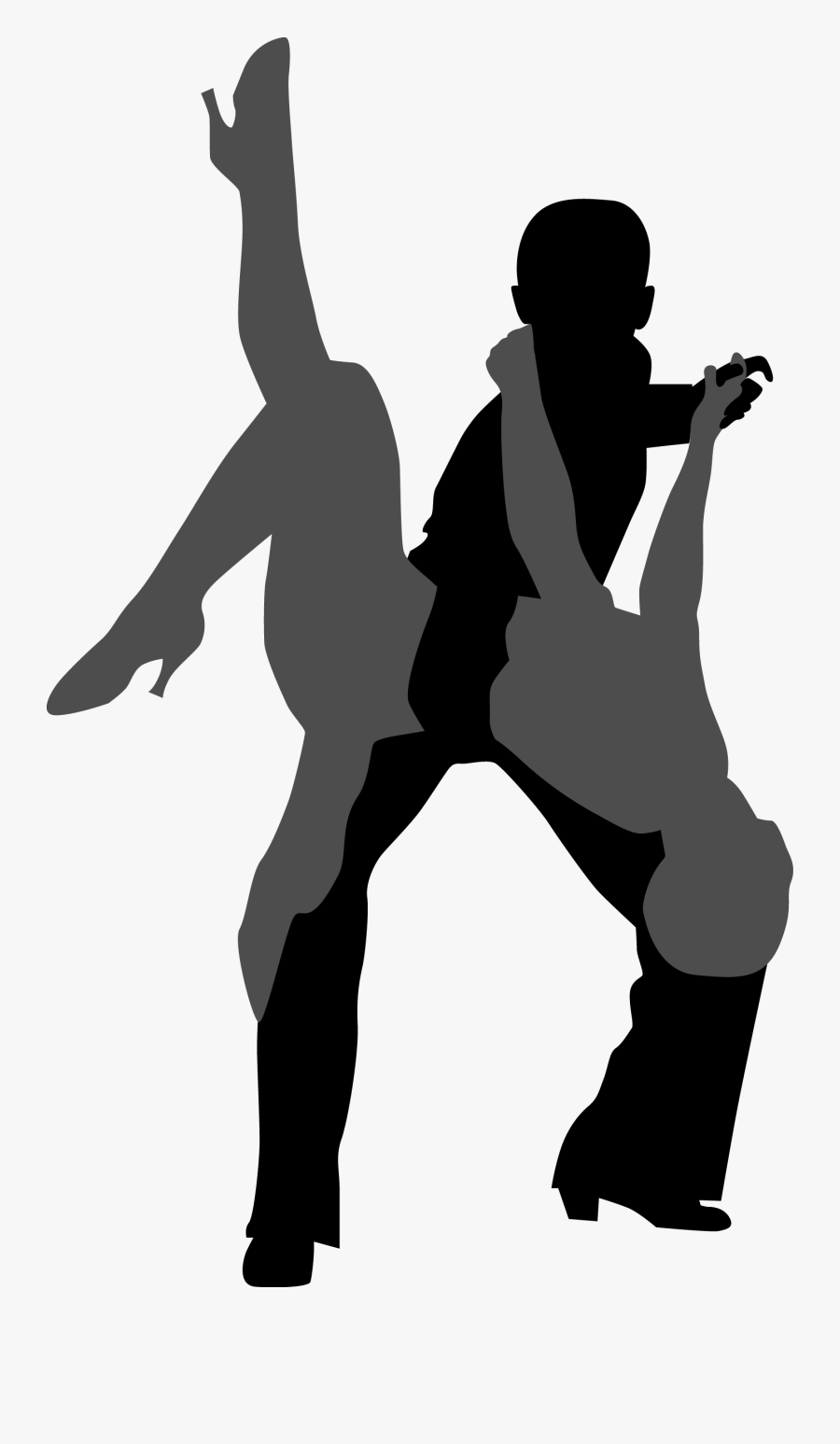 Dancer Transparent Shadow - Men & Women Shadow, Transparent Clipart