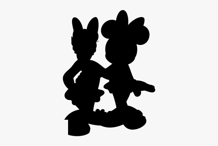 Minnie Mouse Daisy Duck Png With Transparent Background - Minnie And Daisy Silhouette, Transparent Clipart
