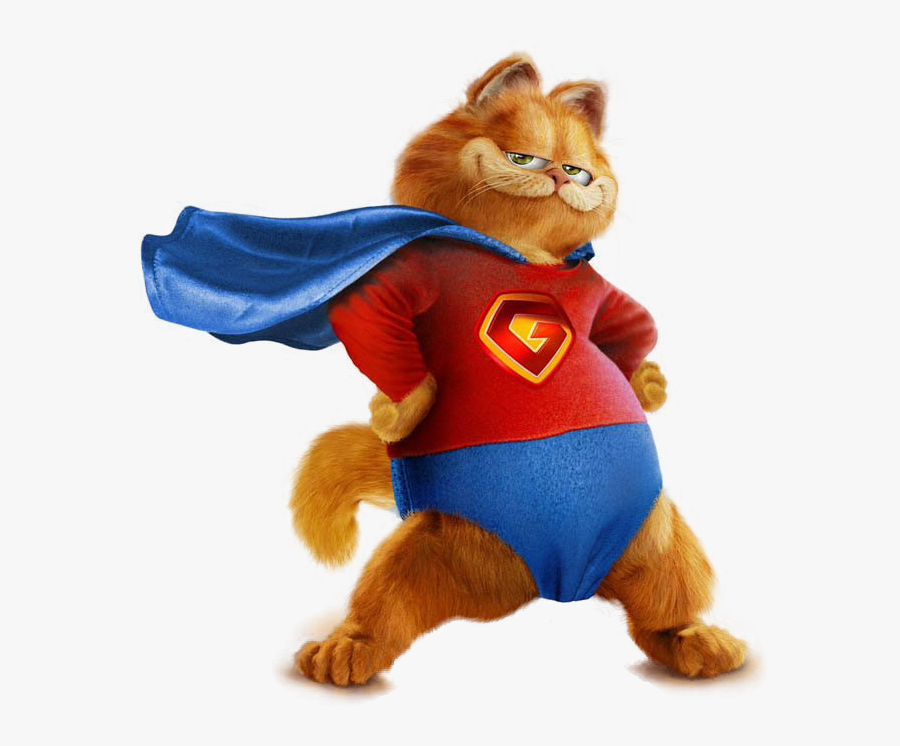 Garfield Superman Png Free Clipart - Garfield T Pose Transparent, Transparent Clipart
