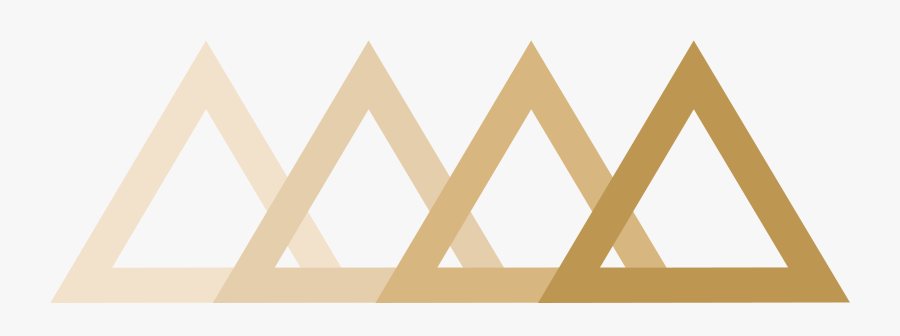 Burningoneslogogold - Triangle, Transparent Clipart