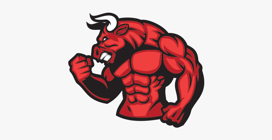 Muscle Bull Png - Huge Muscle Of Red Bull, Transparent Clipart