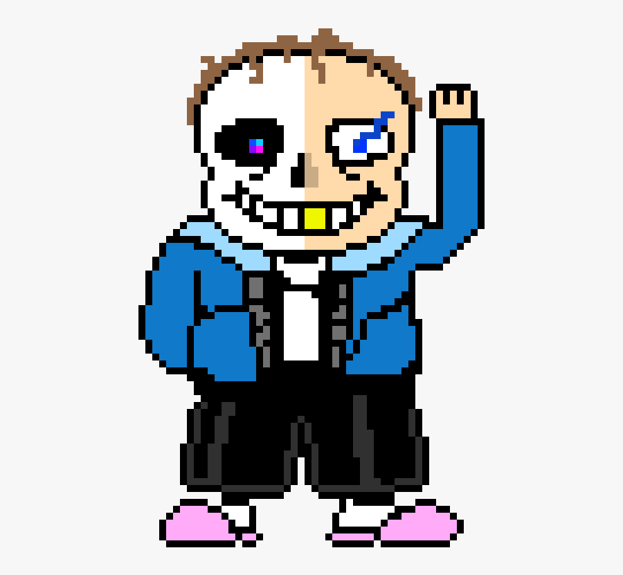 Sams Arm Up Sprite - Sans Undertale Blue Eye, Transparent Clipart