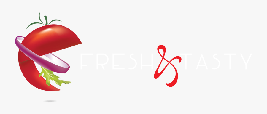 Fresh And Tasty Logo White, Transparent Clipart