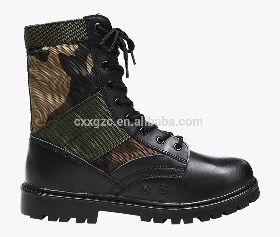 Custom Made Genuine Leather Nylon Canvas Army Combat - Shoe, Transparent Clipart
