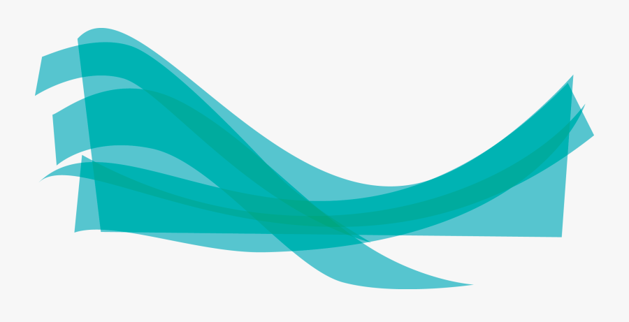 Transparent Blue Green Wave, Transparent Clipart