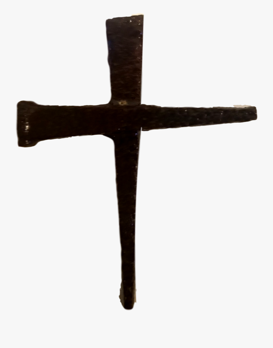 Religious Cross Small Iron Nails Wall Hanging Cross - Cross, Transparent Clipart