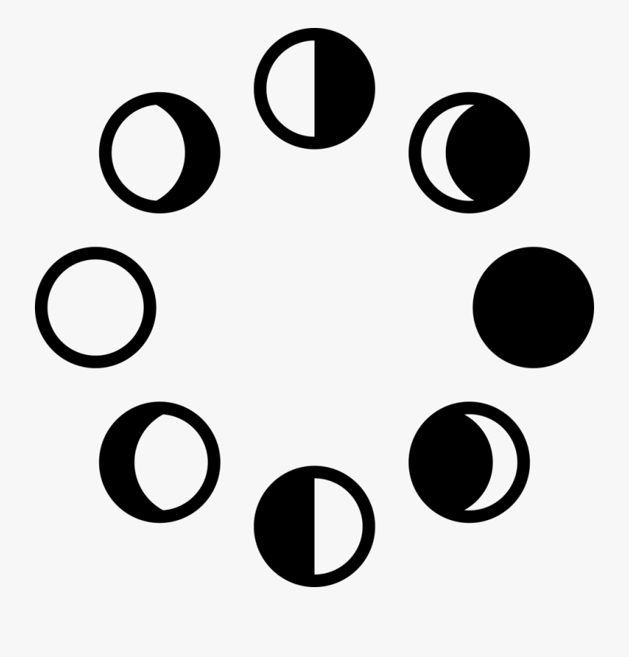 Together We Will Honor The New Moon And Set Our Intentions - Moon Phases Tattoo Circle, Transparent Clipart